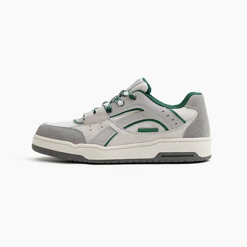 Zapatillas skate retro grises de los 90: ¡Gravel para un estilo atemporal y con onda!